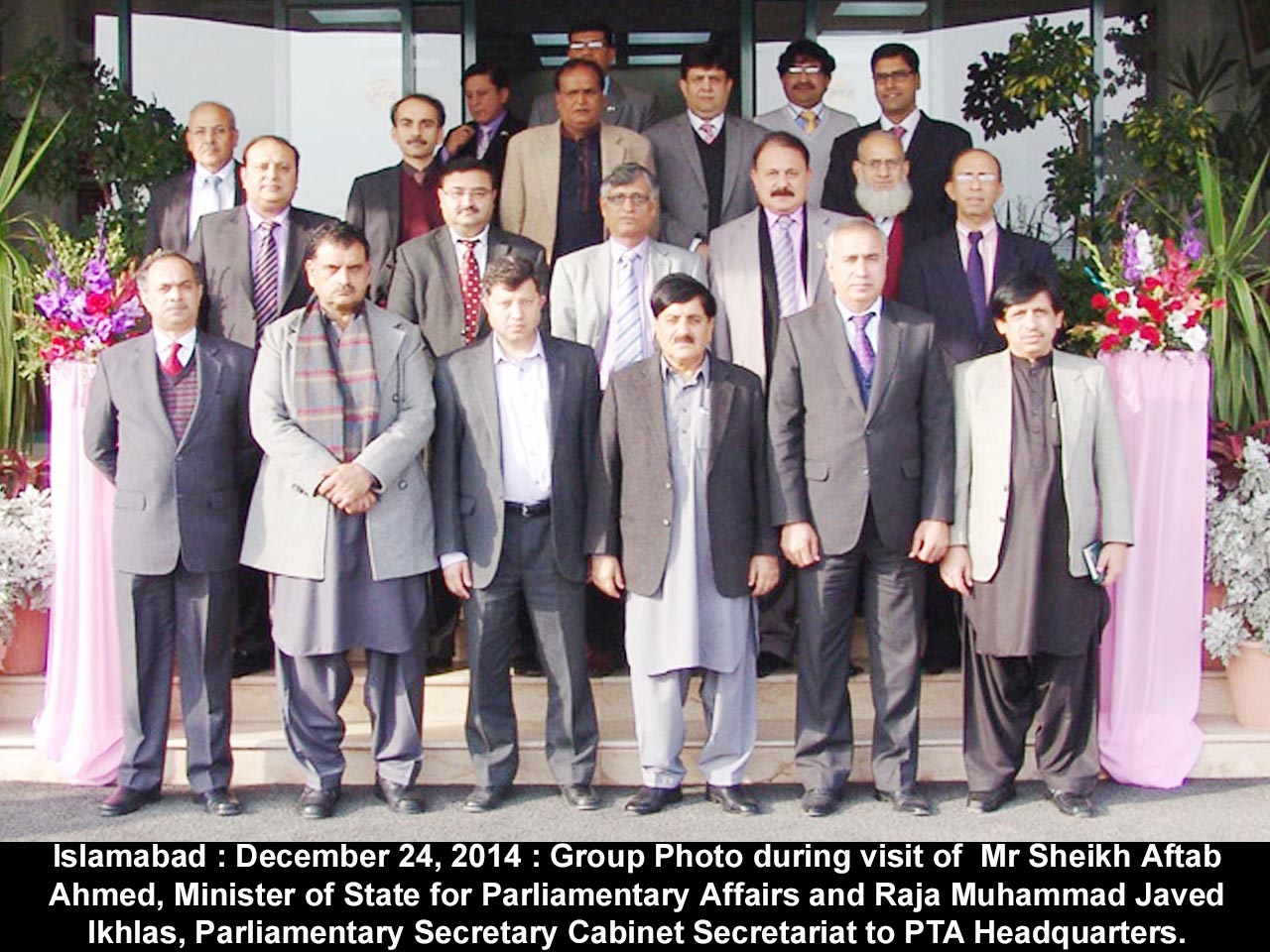 group photo during visit to PTA headquarters