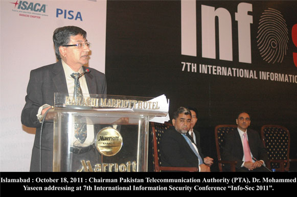 chairman pta addressing 7th international information security conference 