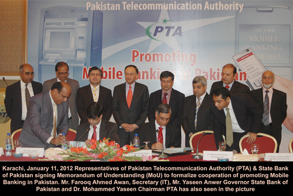 Representative of pta and state bank signing memorandum 