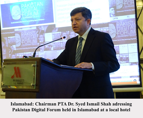chairman PTA addressing digital forum